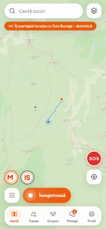 Prietenii pe hartă în timp real
